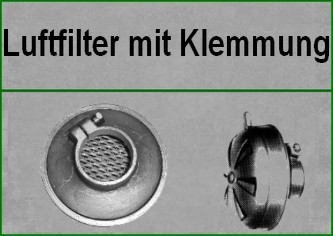 Luftfilter mit Klemm-/ Steck-Anschluss (ST)